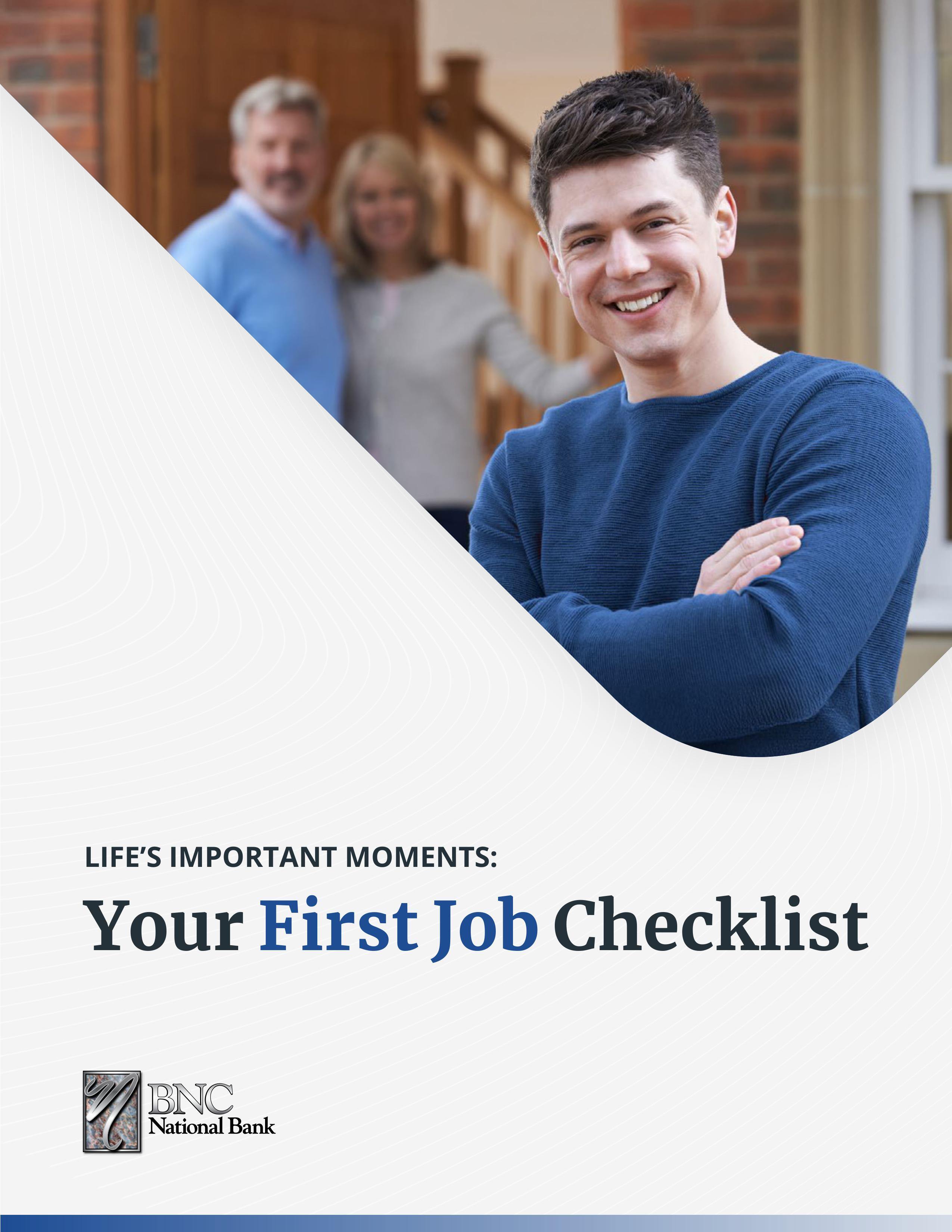 Your First Job Checklist